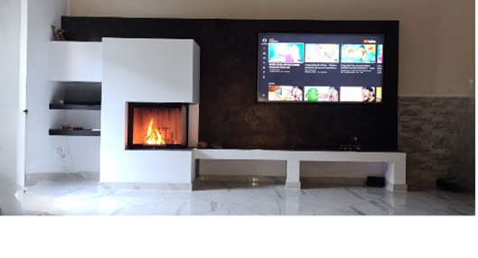 TV-Wand nachher